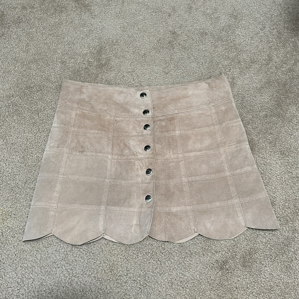 Bebe Tan Mini Skirt